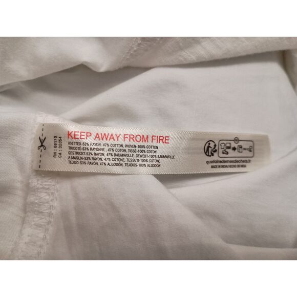 NWT Anthropologie Dress Womens Size Medium White Mini Cut Out - Picture 9 of 10